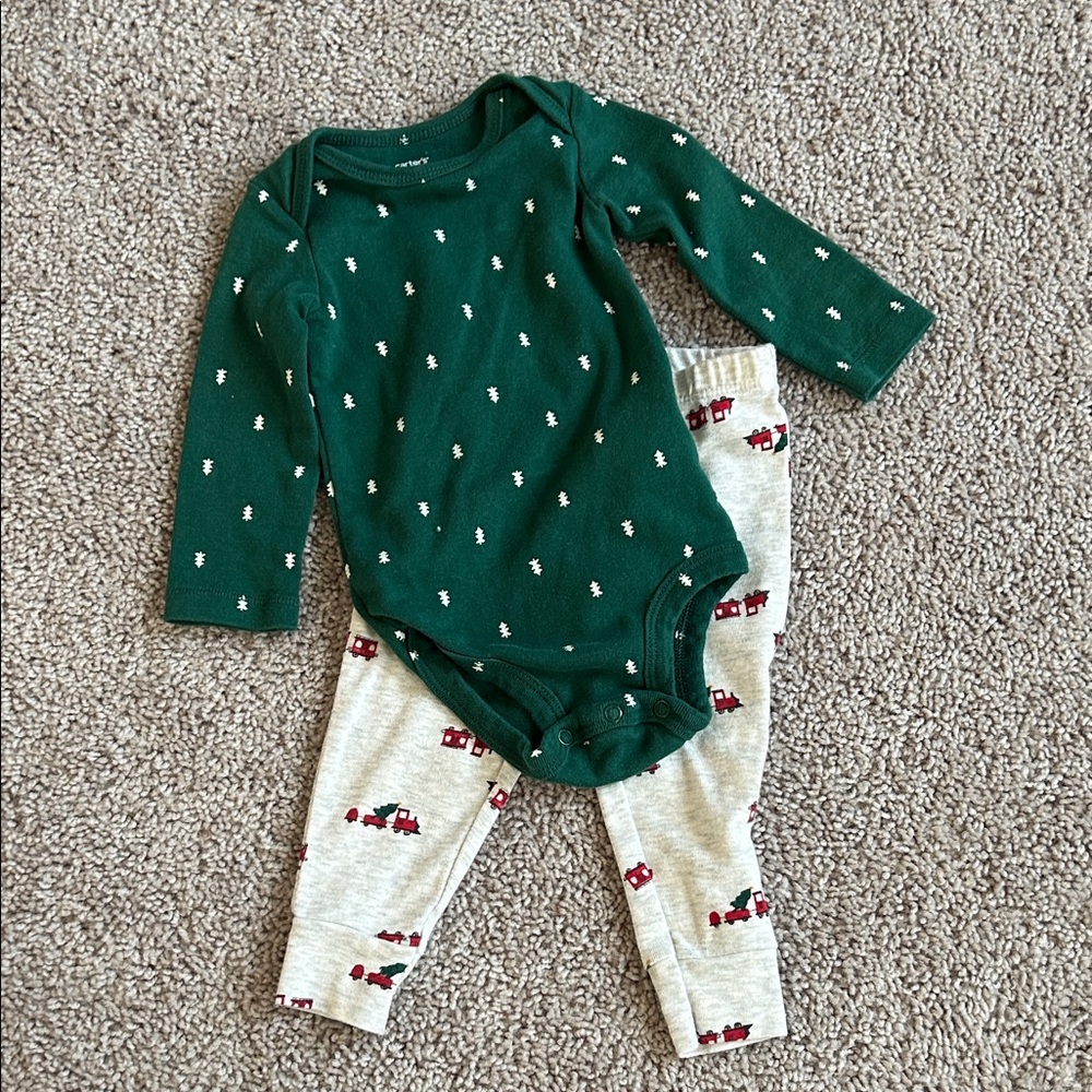 Carters Christmas Set 9-12m